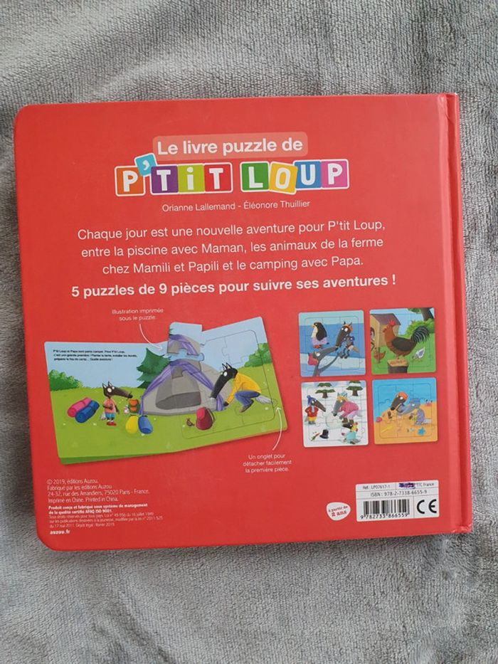 Livre puzzle ptit loup - photo numéro 2