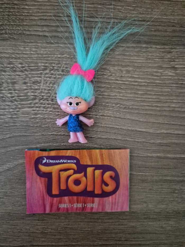 Trolls - 4 figurines cheveux dressés - photo numéro 5