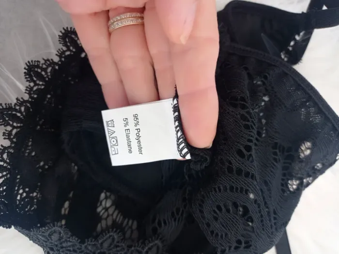 Magnifique Brassière soutien gorge sexy noire broderie et dentelle T.M Shein - photo numéro 5