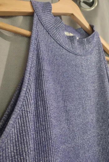 Top violet à paillettes 🌸 Grain de malice