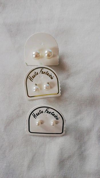 Lot 3 paires boucles d'oreilles