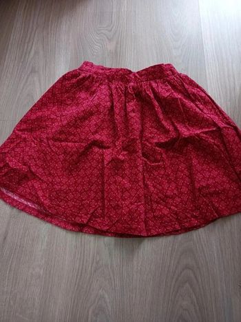 Jupe en velours fille taille 12 ans Okaïdi rouge/bordeaux