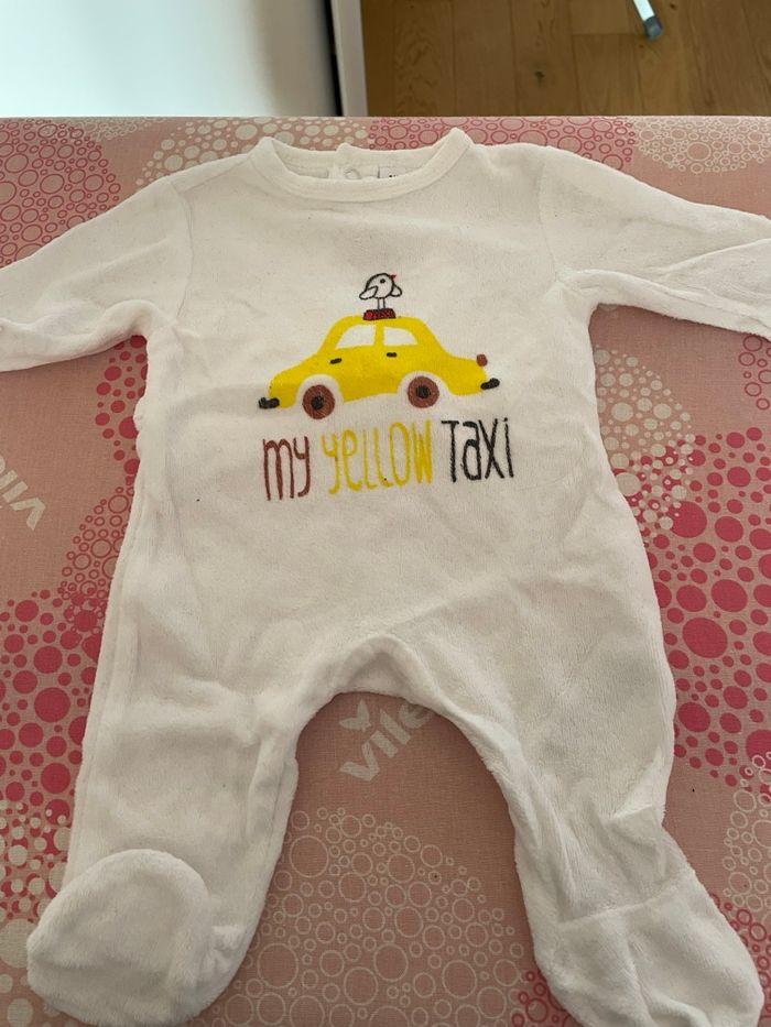 Lot pyjama naissance en velours - photo numéro 3