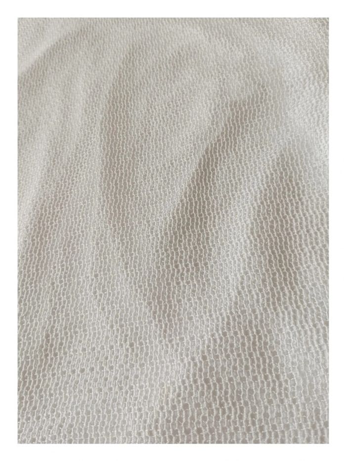 Haut blanc Paola à manches longues et dentelle florale - Taille 42 - style bohème - - photo numéro 4
