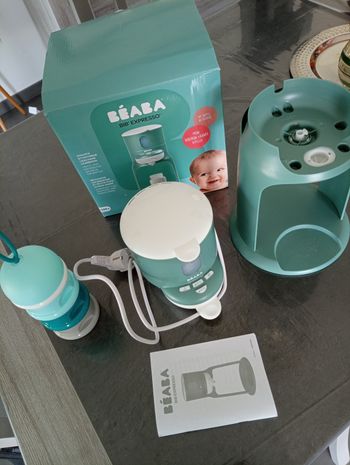 Bib expresso béaba eucalyptus avec unité de chauffe neuve