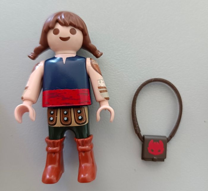 Playmobil Dragons 3 - Furie éclair et son bébé dragon et 2 enfants Vikings - photo numéro 9