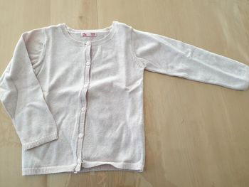 Gilet à boutons fille 3 ans rose pâle DPAM
