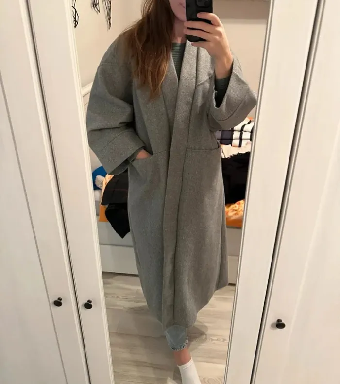 Manteaux pardessus gris taille L - photo numéro 10