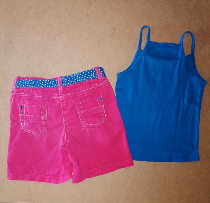 Short et débardeur 3ans Okaidi Tao - photo numéro 2