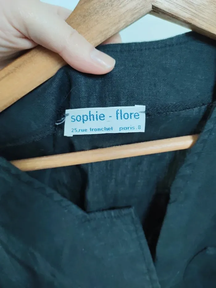 Veste courte ou boléro 100%Lin made in France🇫🇷 - photo numéro 3