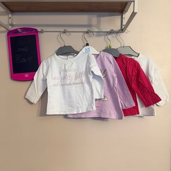 Lot de 12 maillots longues manches - T6mois - marques diverses 