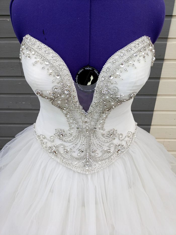 bustier corsage de Robe de mariée originale neuf - photo numéro 5