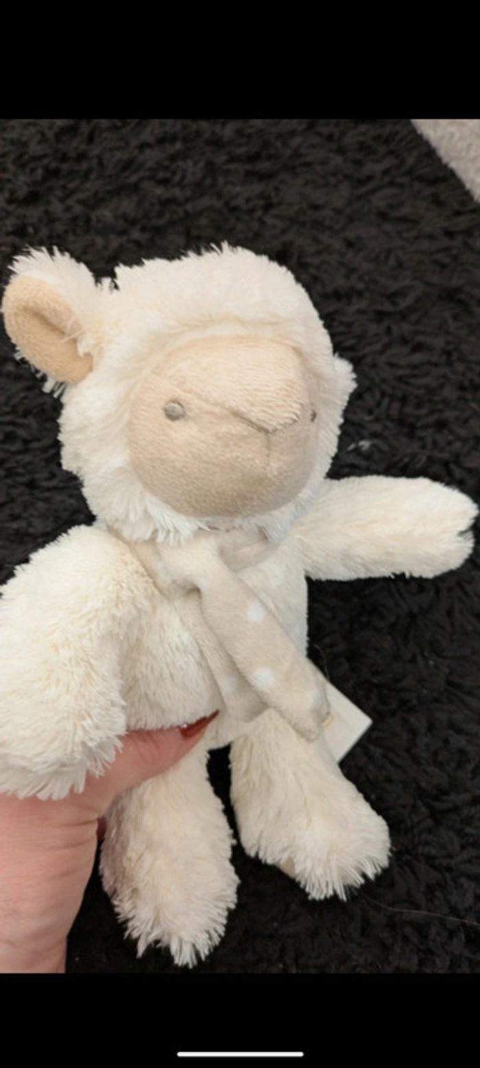 Lot de peluche doudou lapin mouton souris ours - photo numéro 10