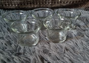 Lot 5 photophore en verre