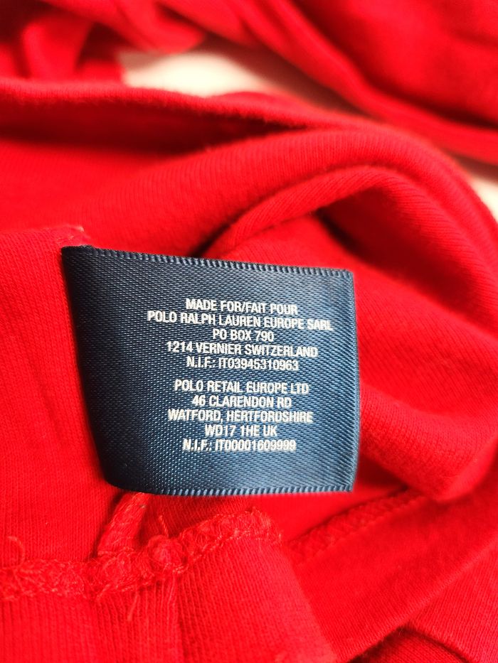 T-shirt Manches Longues Ralph Lauren Rouge - Taille XL Enfant (16 ans) - photo numéro 5