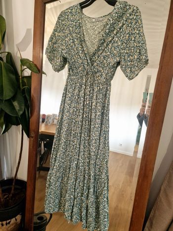 Robe longue verte