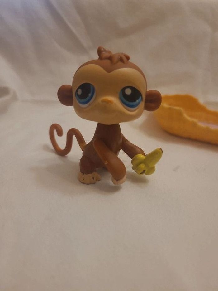 chimpanzés petshop aimanté avec sa banane