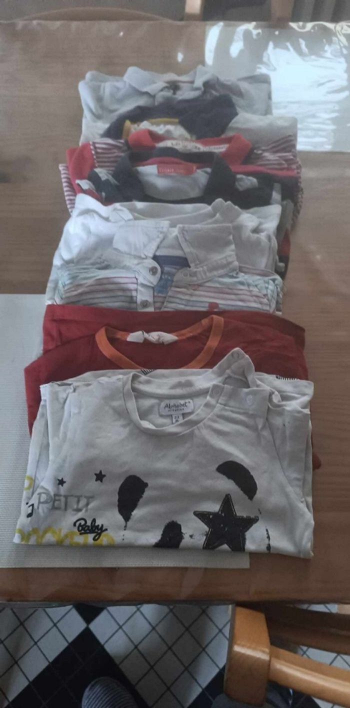Lot t shirt manches longues