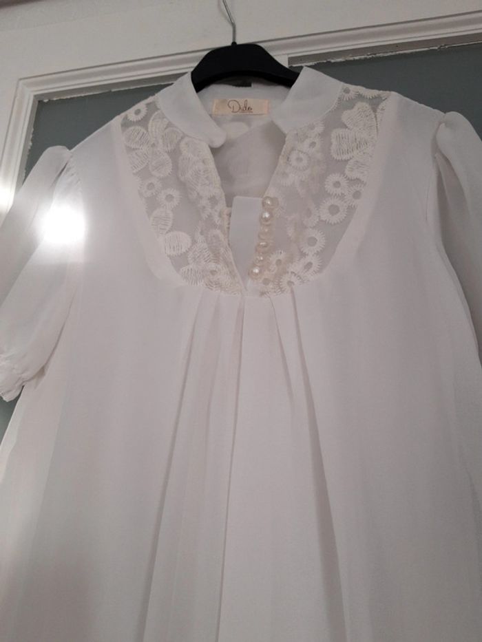 Blouse romantique vintage  voile 36 - photo numéro 6