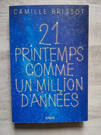 Livre 21 printemps comme un million d'années