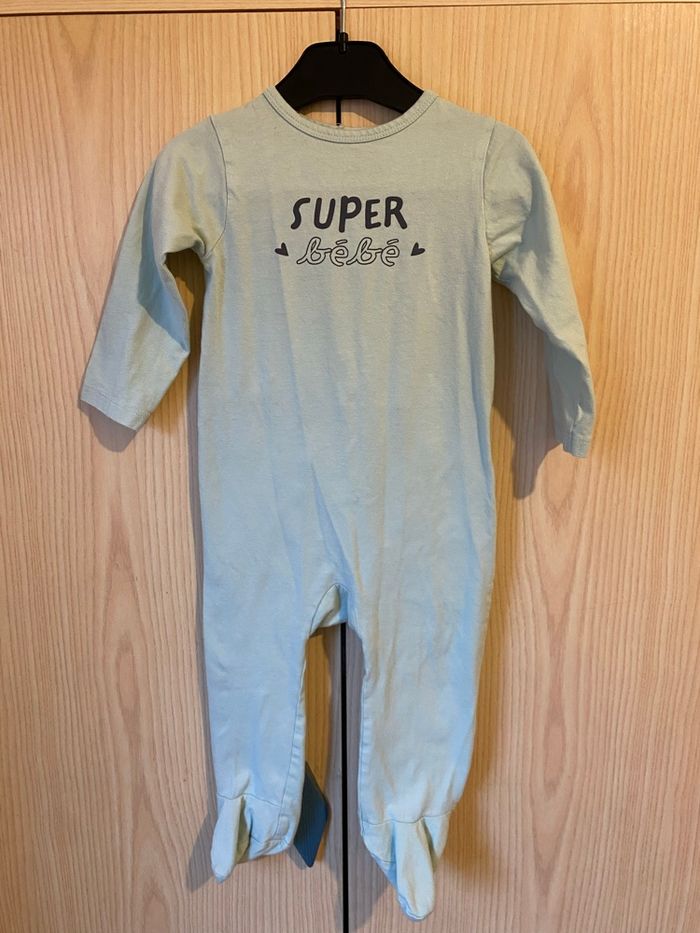 Pyjama vert clair gémo 18 mois