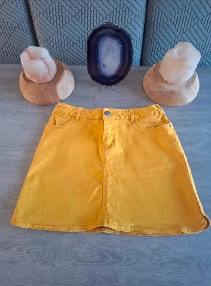 Jupe jaune taille 12 ans okaidi