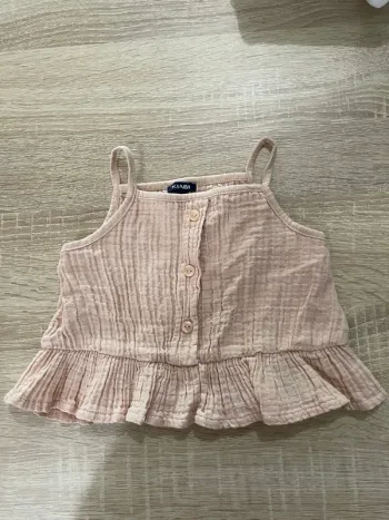 Débardeur effet gauffré