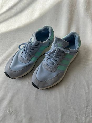 Adidas Originals bleu & vert menthe T. 40 2/3 – Streetwear stylé & confort garanti 👟