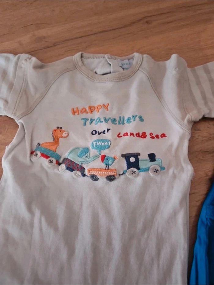Lot de 2 pyjamas léger 6 mois bébé garçon - photo numéro 2