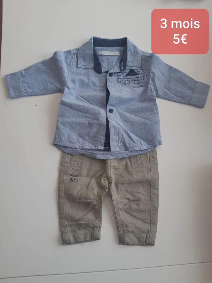 Ensemble garçon 3 mois