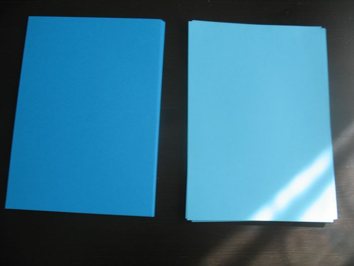 LOT DE 198 FEUILLES A4 - TON BLEU - 90 GR ET 120 GR n°31 - photo numéro 3