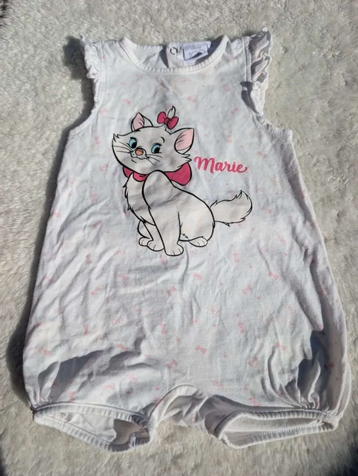 Barboteuse 86 cm Disney marie le chat