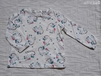 In extenso haut manches longues licorne bio