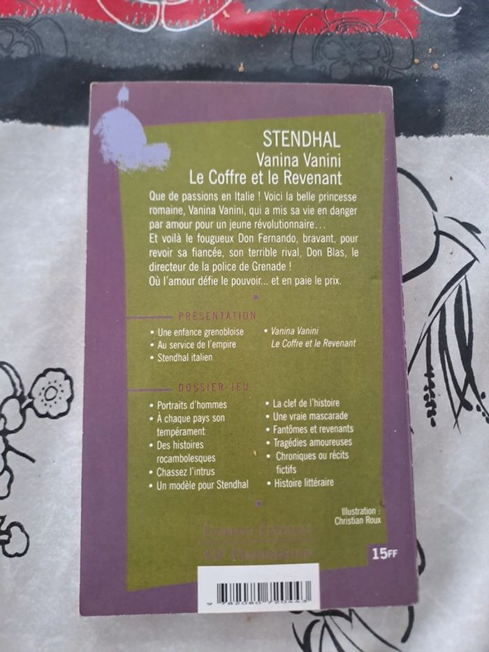 Livre Vanina Vanini Le Coffre et le Revenant, Stendhal - photo numéro 2
