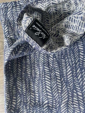 Écharpe de portage de la marque Neobulle modèle Jungle coloris Marine Taille 6=4m60