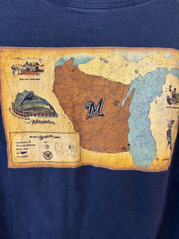 T shirt Nike vintage Milwaukee Brewers - photo numéro 5