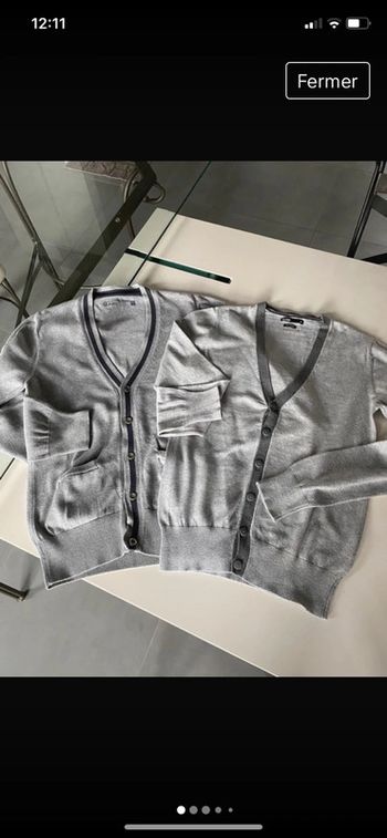 Lot de 2 gilets cardigan (un à 5% cachemire)
