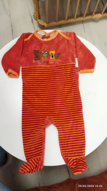 Pyjamas mixte velours 6 mois Verbaudet