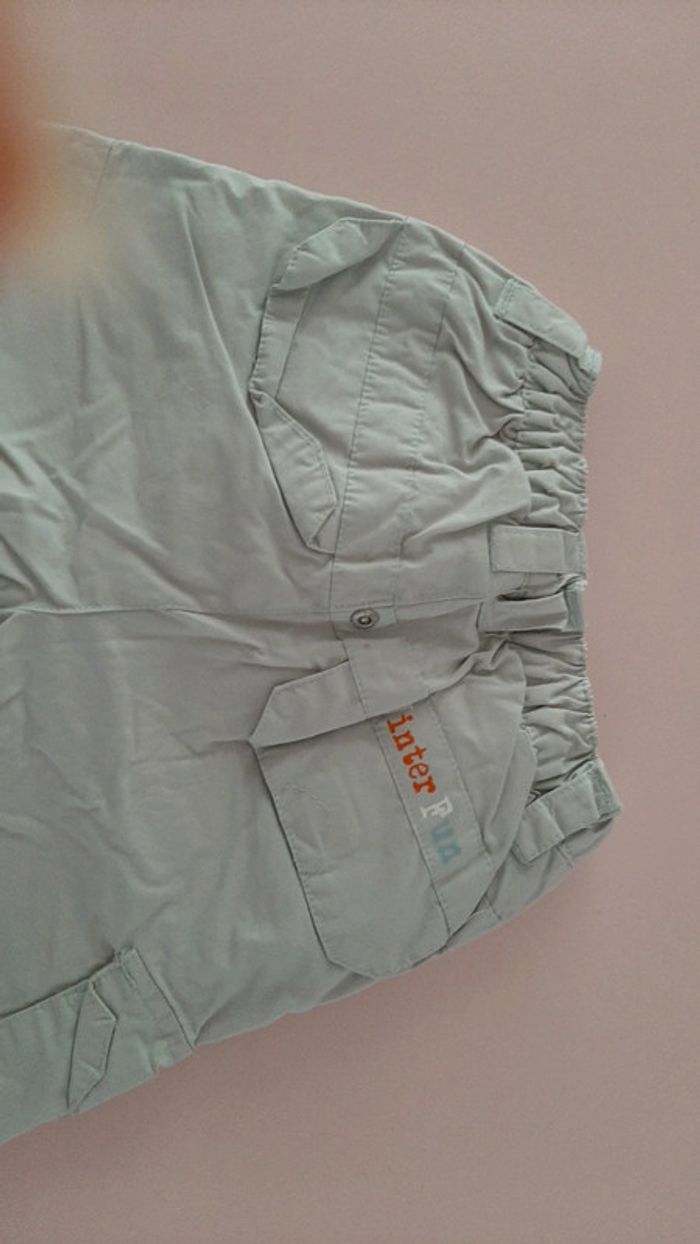 Pantalon garçon doublé gris clair 9 mois - photo numéro 2