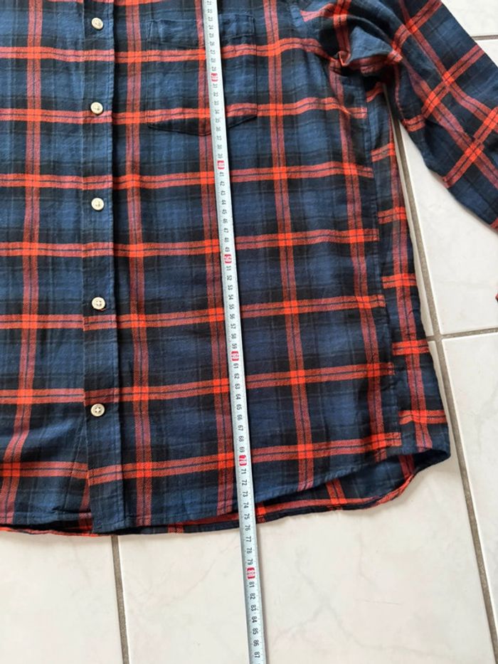 Chemise / Surchemise H & M coton flanelle taille L couleur marine & rouge - photo numéro 9