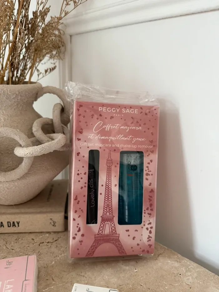 Peggy Sage Coffret mascara demaquillant yeux noir set make-up remover neuf vernis à ongles - photo numéro 3