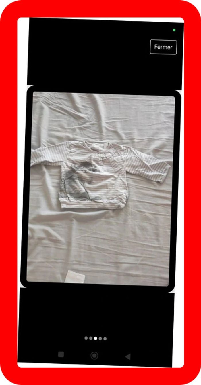 Lot de 4 sous pulls 9 mois - photo numéro 3