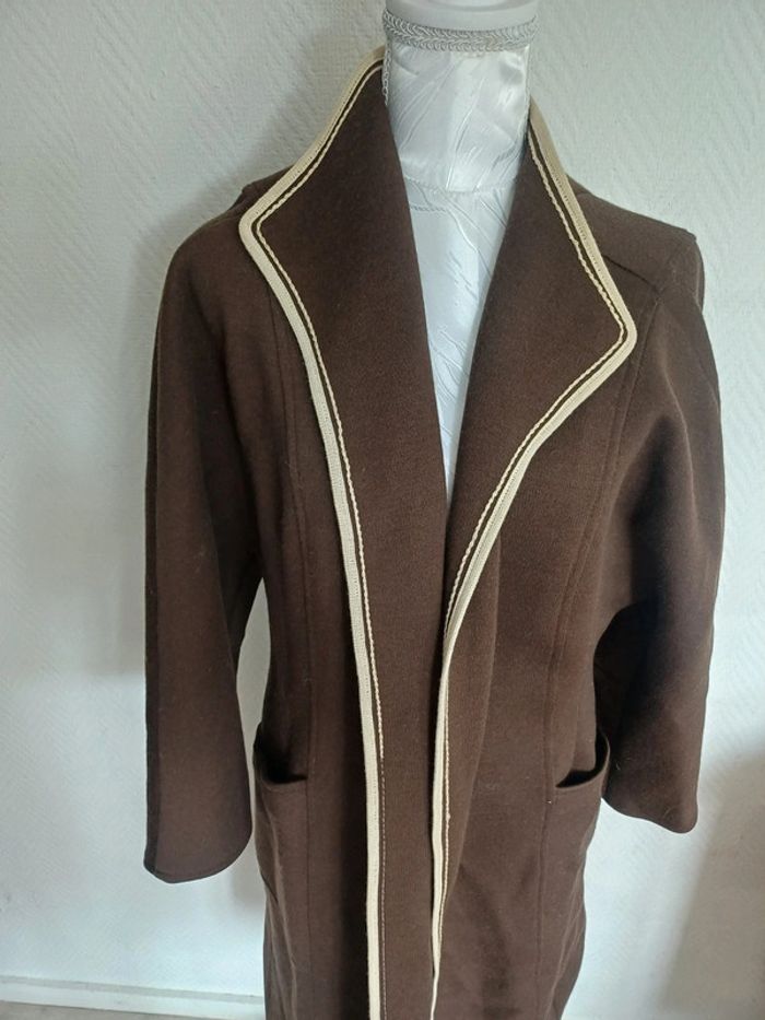 Manteau long marron - photo numéro 3