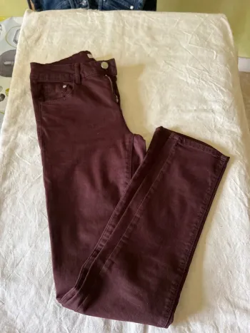 Pantalon skinny marron