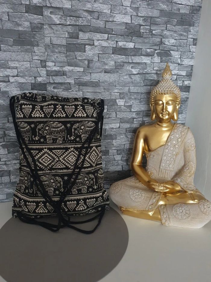 Sac fourre-tout noir et blanc - photo numéro 2