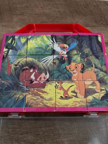 Jeu de cubes roi lion