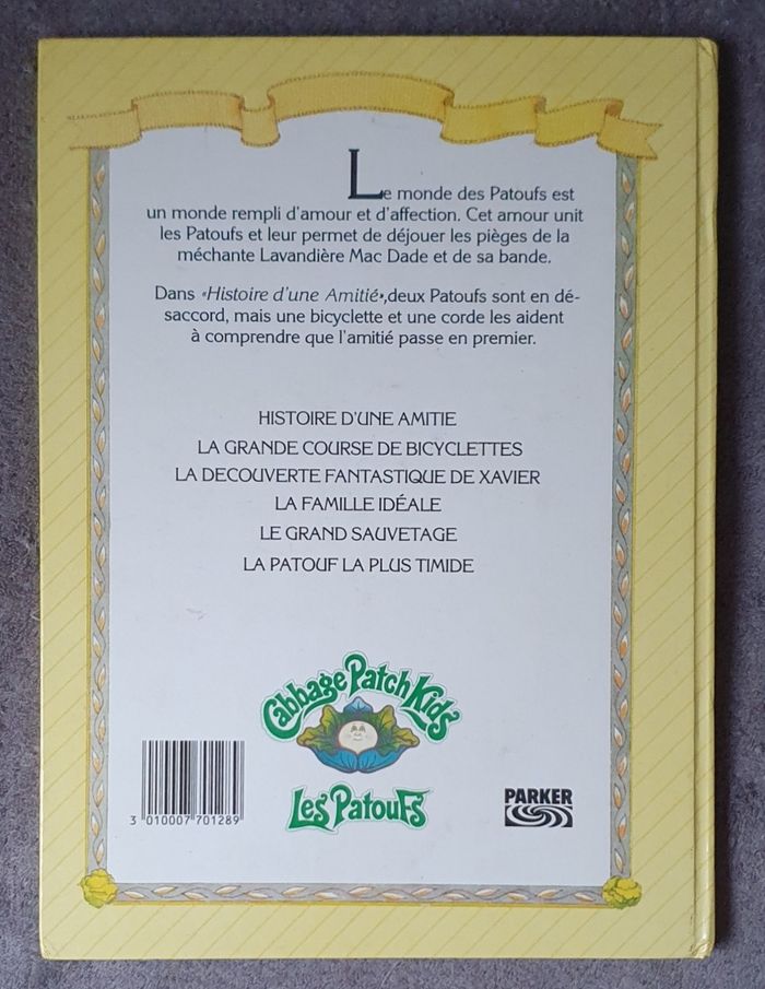 Livre cartonné grand format "Les Patoufs - Histoire d'une Amitié" (3-5 ans) / Éd. Parker - photo numéro 2