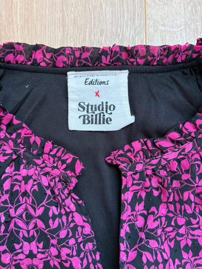 Robe noire et rose Cache Cache taille 36 - photo numéro 2