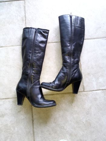 Belles bottes hautes cuir