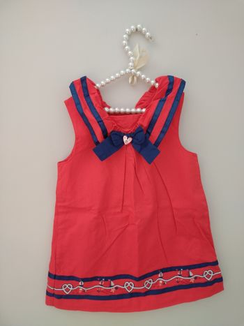 Robe rouge Sergent Major 2 ans fille